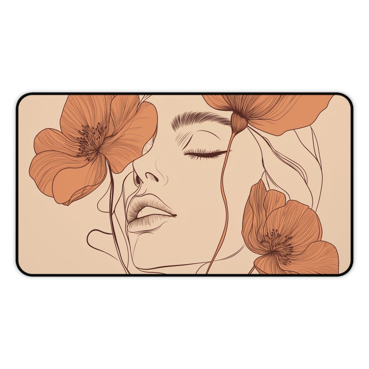 Blooming Portrait Desk Mat