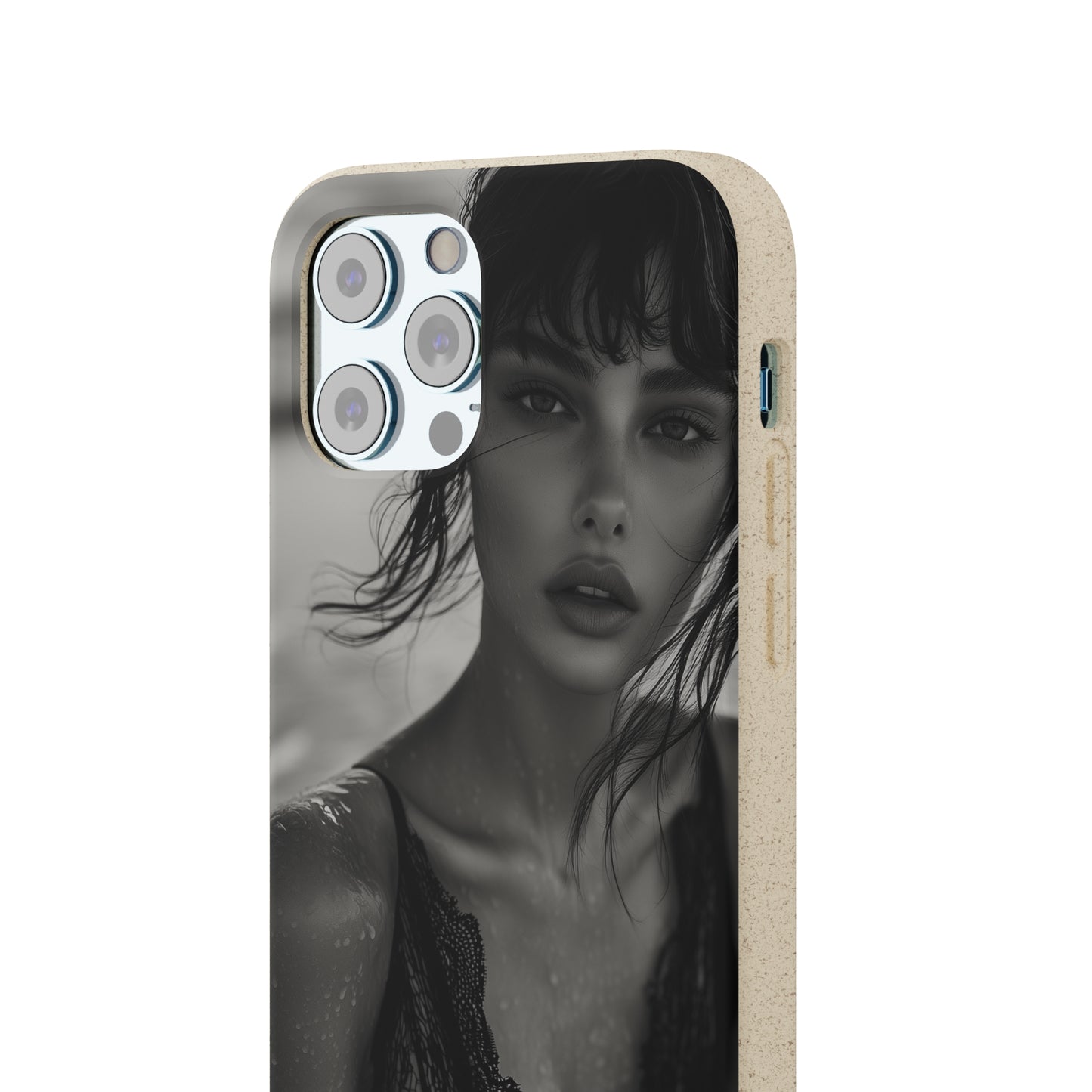 Ethereal Portrait Biodegradable Phone Case - Eco-Friendly Elegance