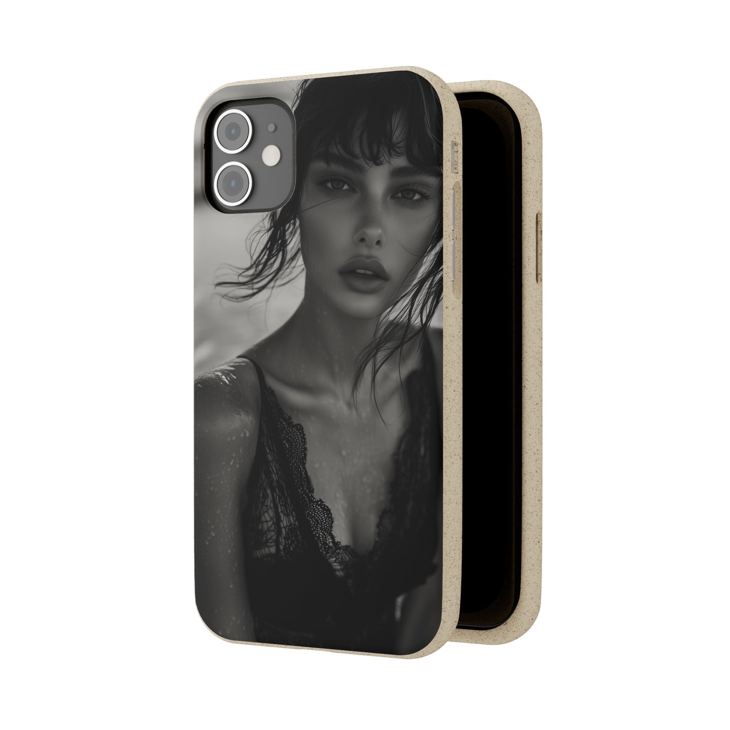 Ethereal Portrait Biodegradable Phone Case - Eco-Friendly Elegance