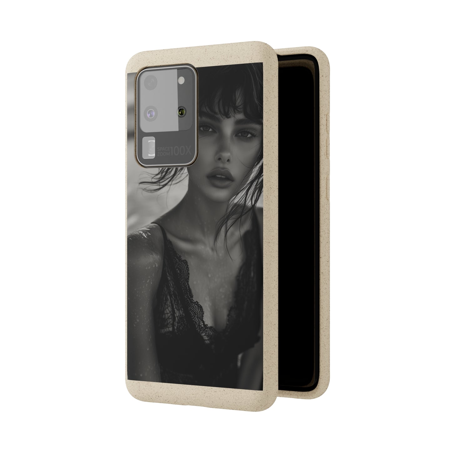 Ethereal Portrait Biodegradable Phone Case - Eco-Friendly Elegance