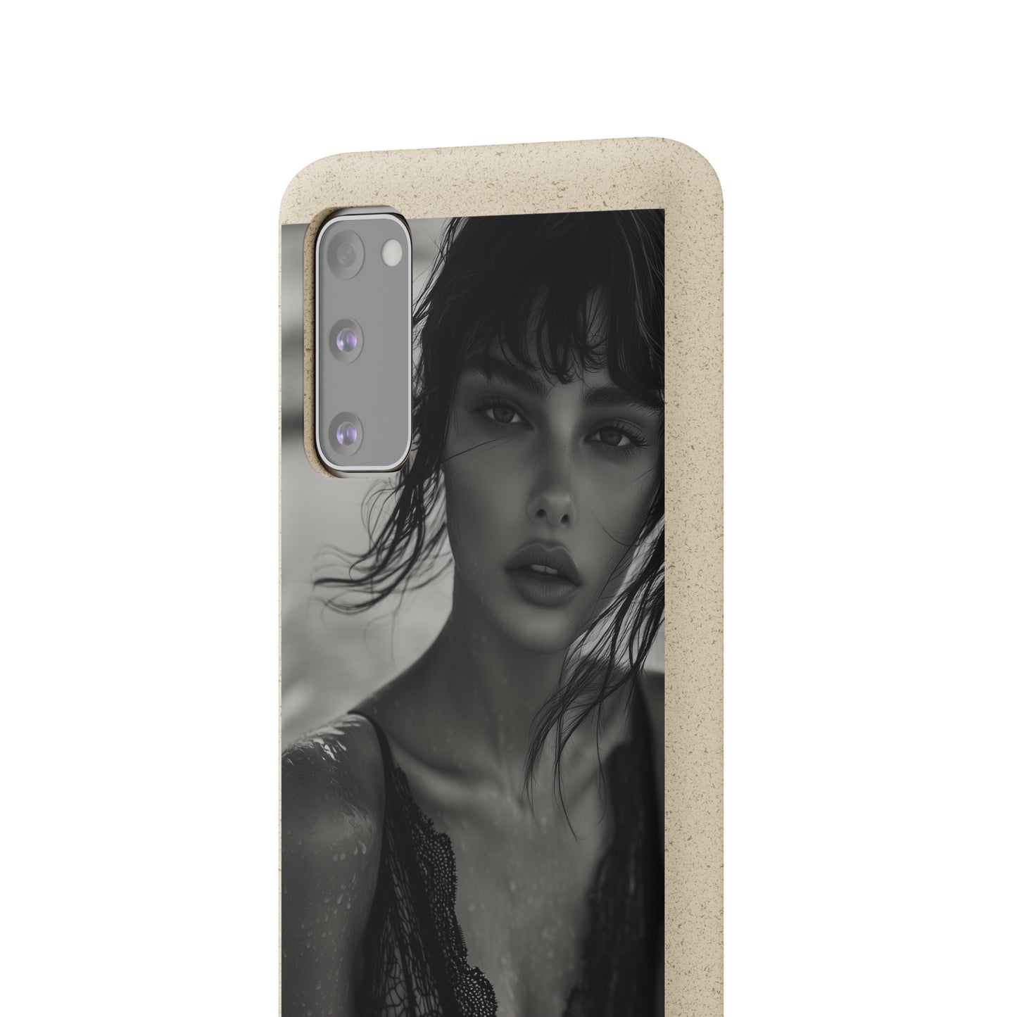 Ethereal Portrait Biodegradable Phone Case - Eco-Friendly Elegance