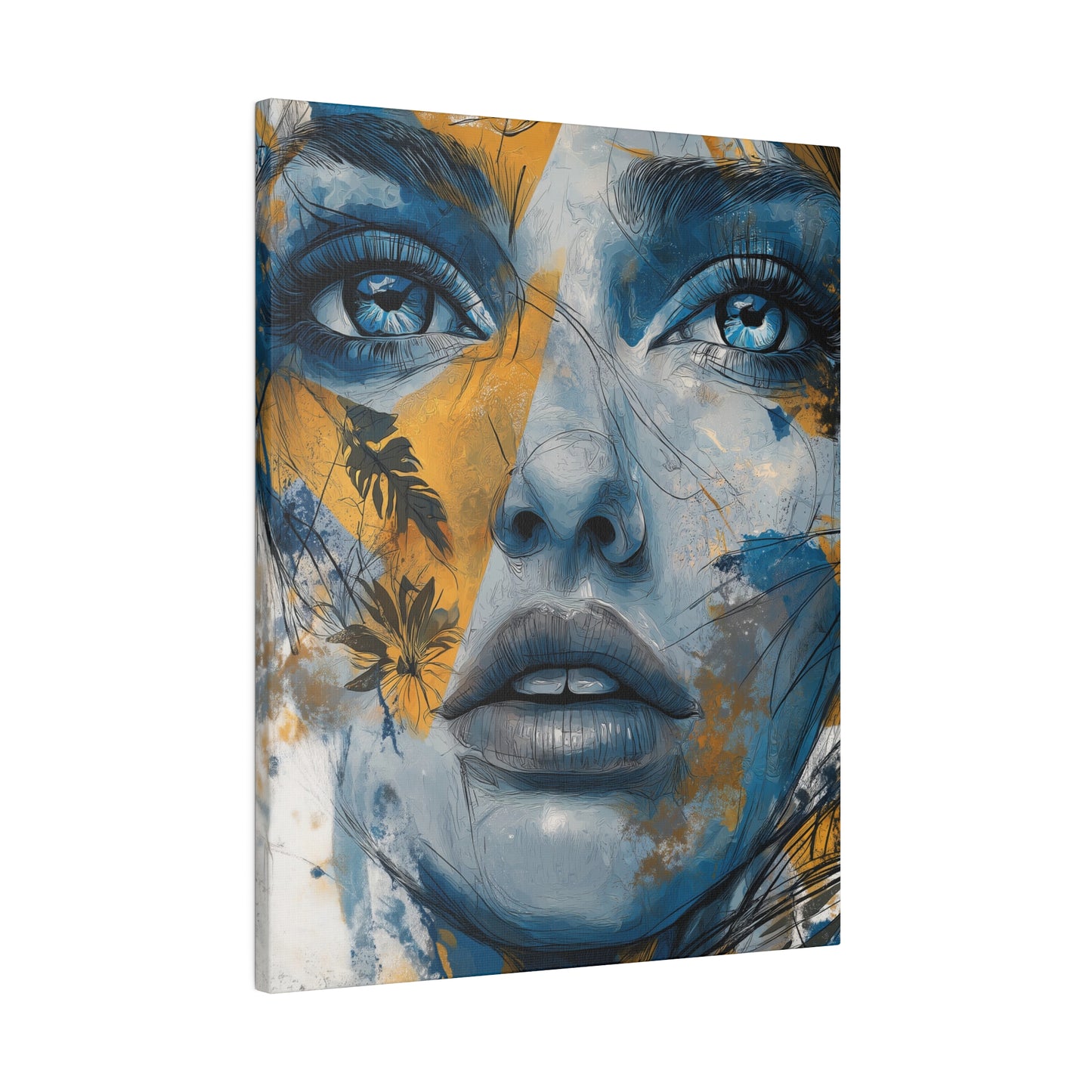 Golden Gaze - Ethereal Reflections, Matte Canvas, Stretched, 0.75"