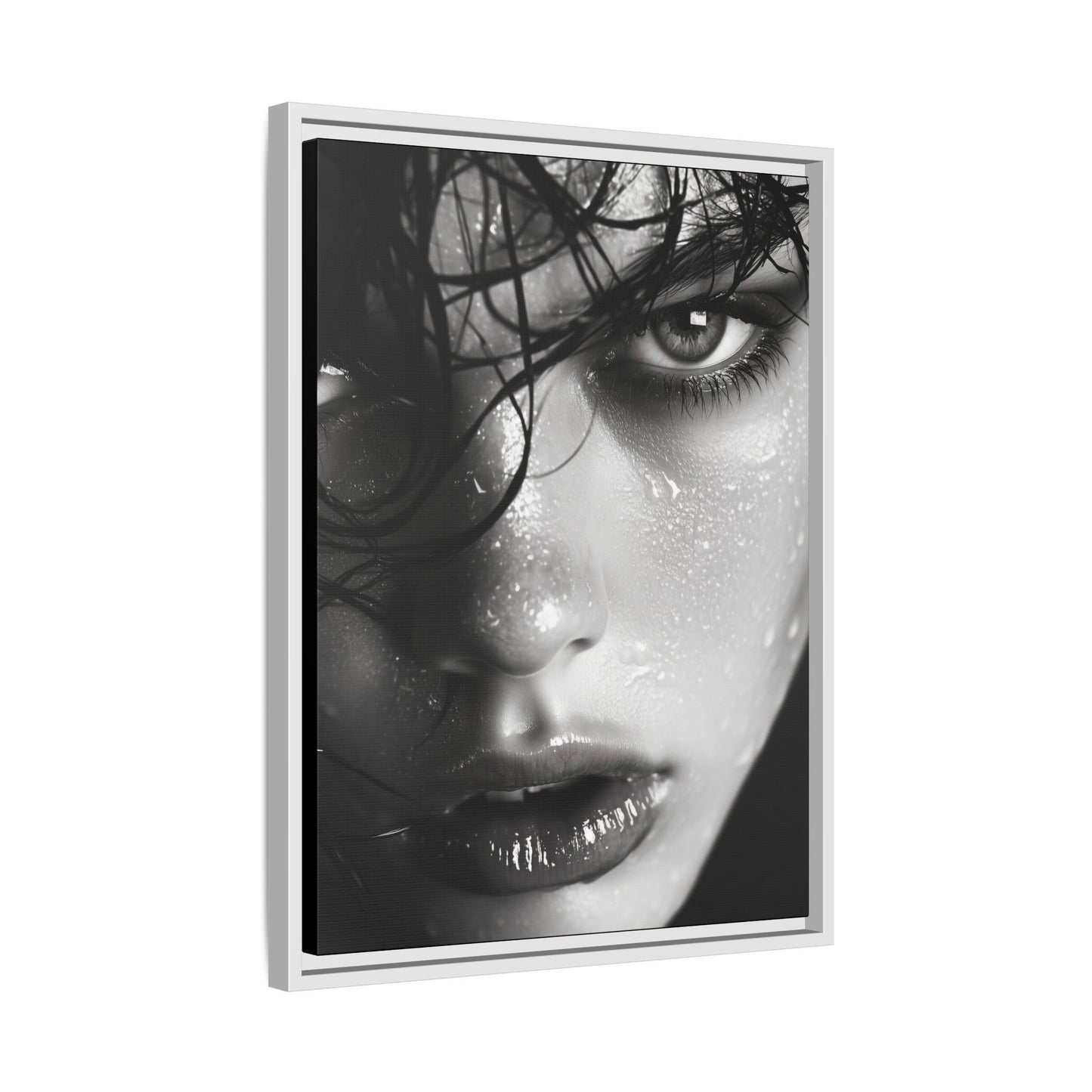 Fierce Gaze - Framed Matte Canvas