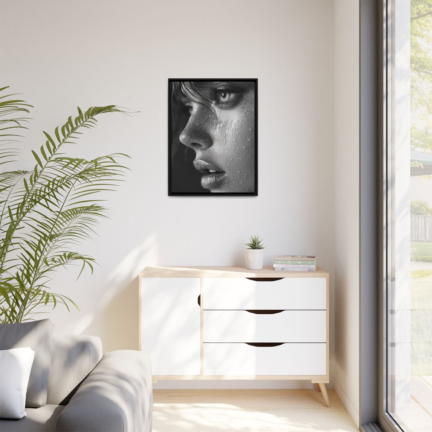 Veil of Emotion - Framed Matte Canvas