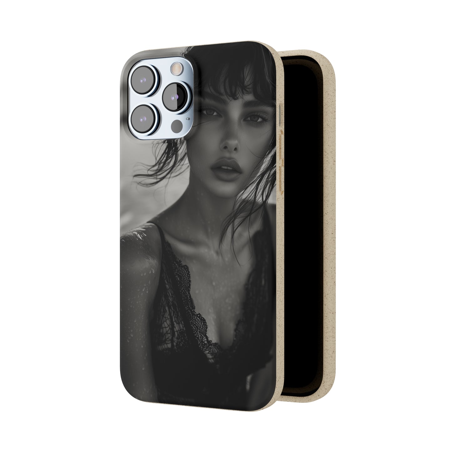 Ethereal Portrait Biodegradable Phone Case - Eco-Friendly Elegance