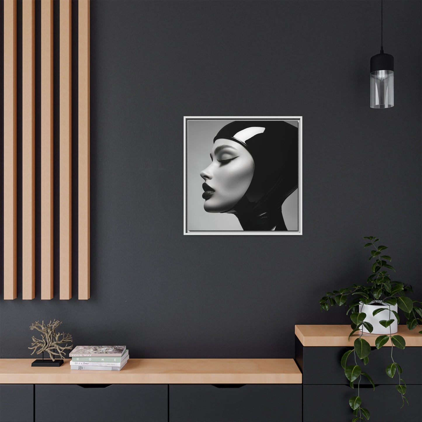 Sleek Vision - Latex Profile Framed Canvas