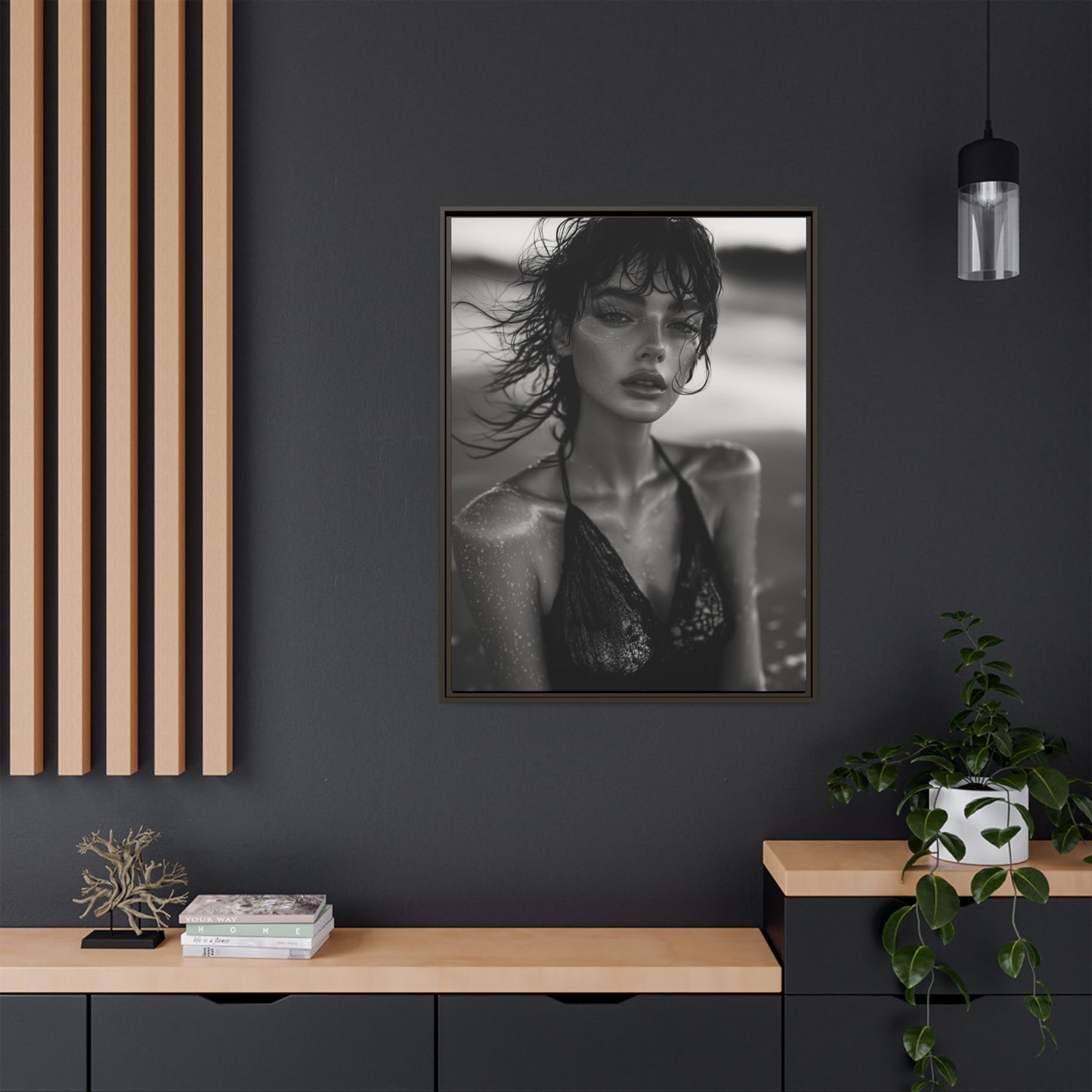 Silent Reflection - Framed Matte Canvas