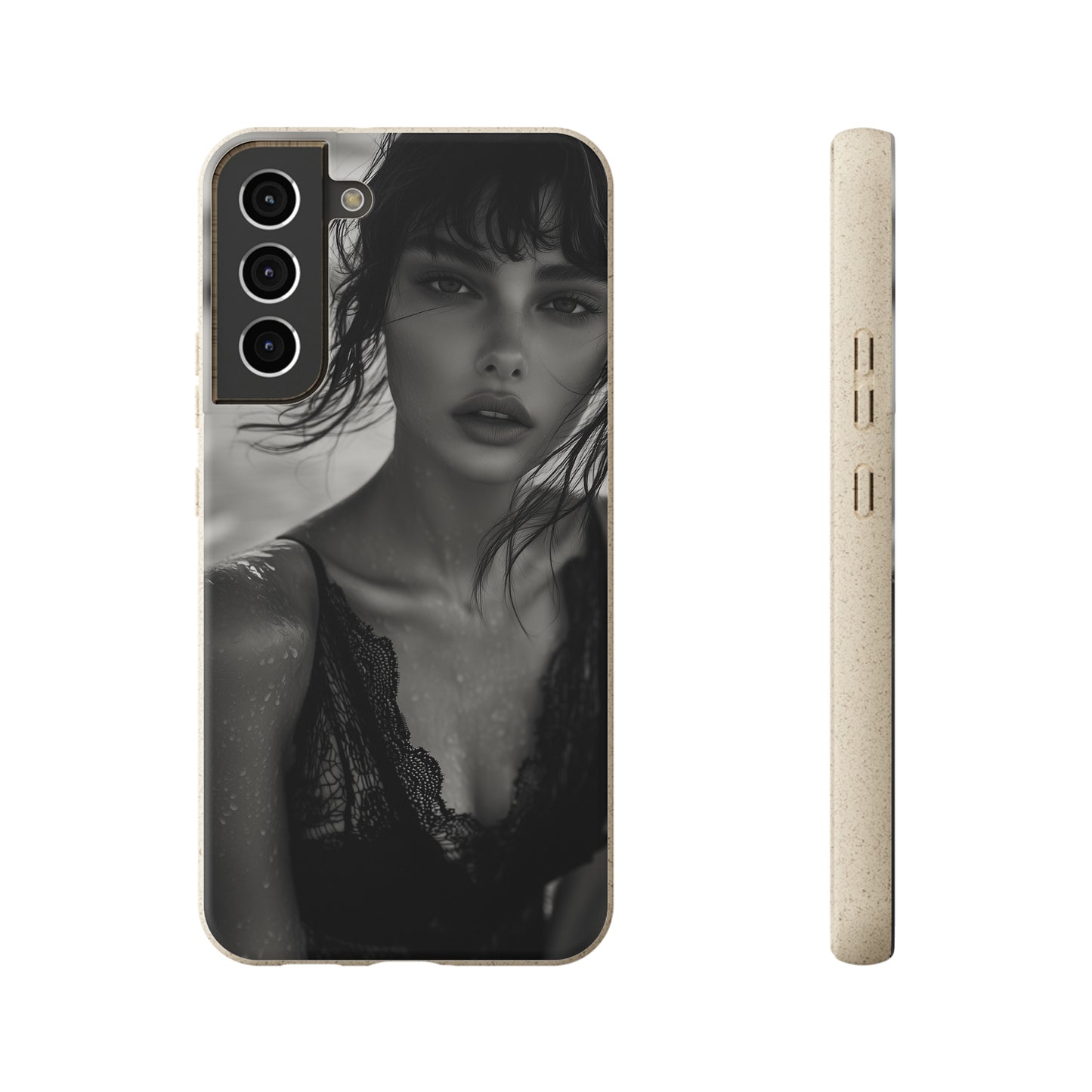 Ethereal Portrait Biodegradable Phone Case - Eco-Friendly Elegance