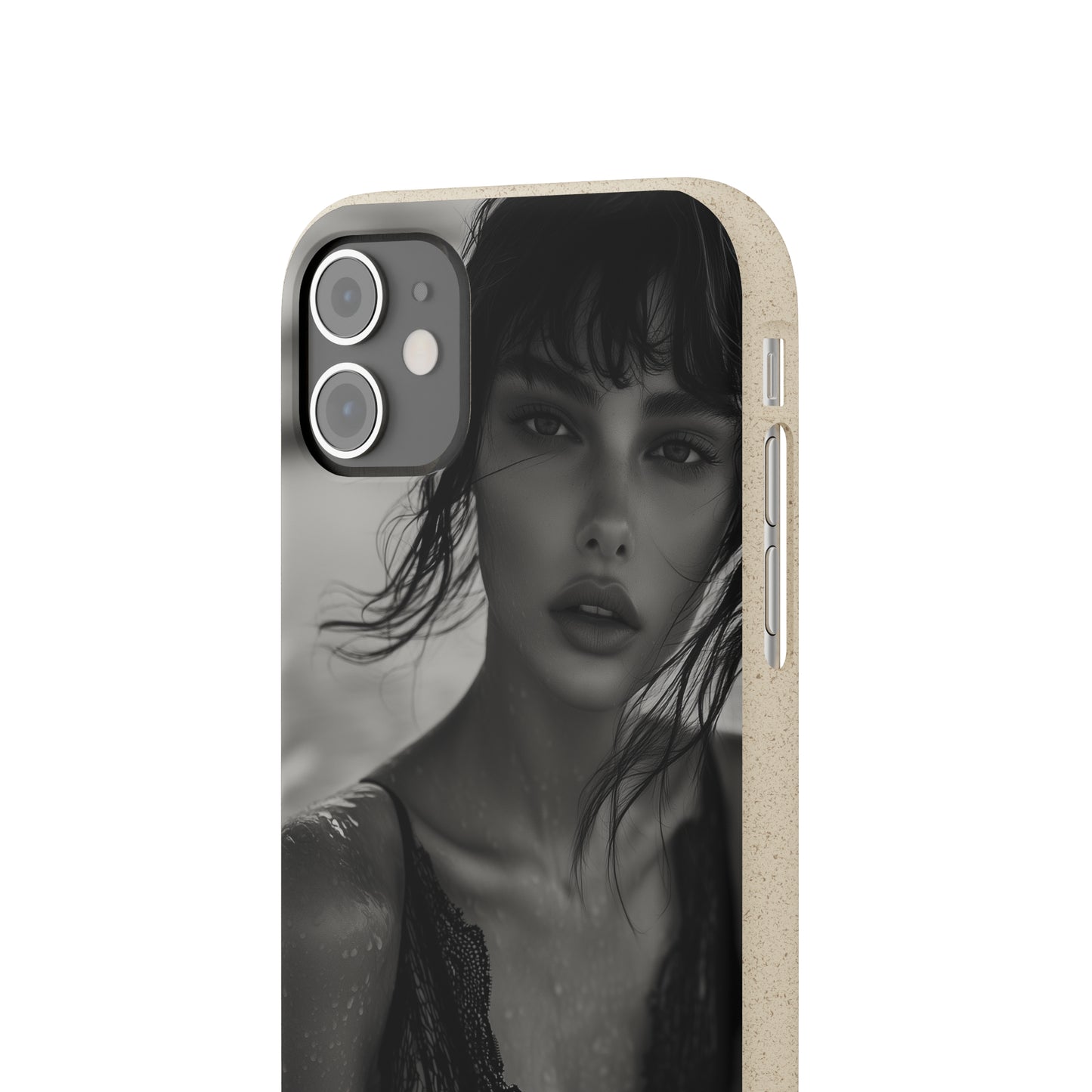 Ethereal Portrait Biodegradable Phone Case - Eco-Friendly Elegance