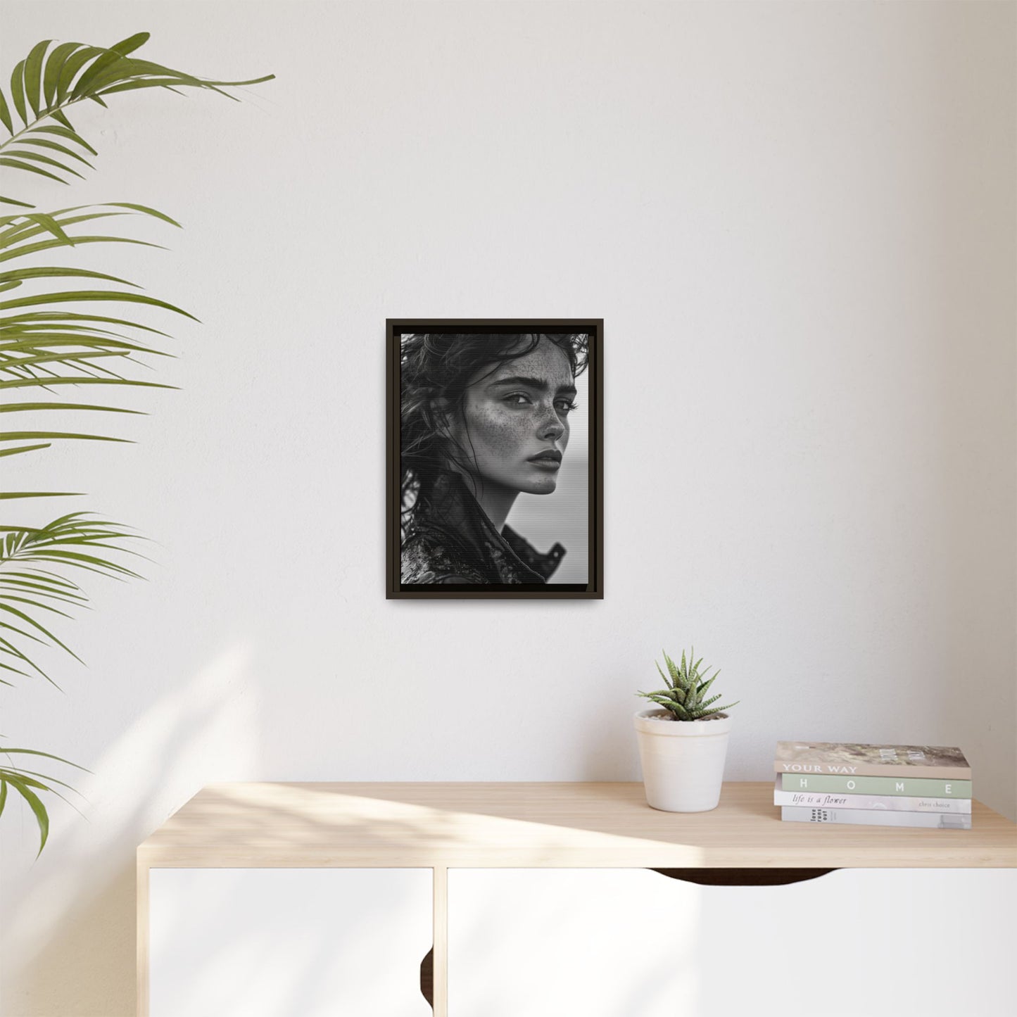 Resilient Gaze - Framed Matte Canvas