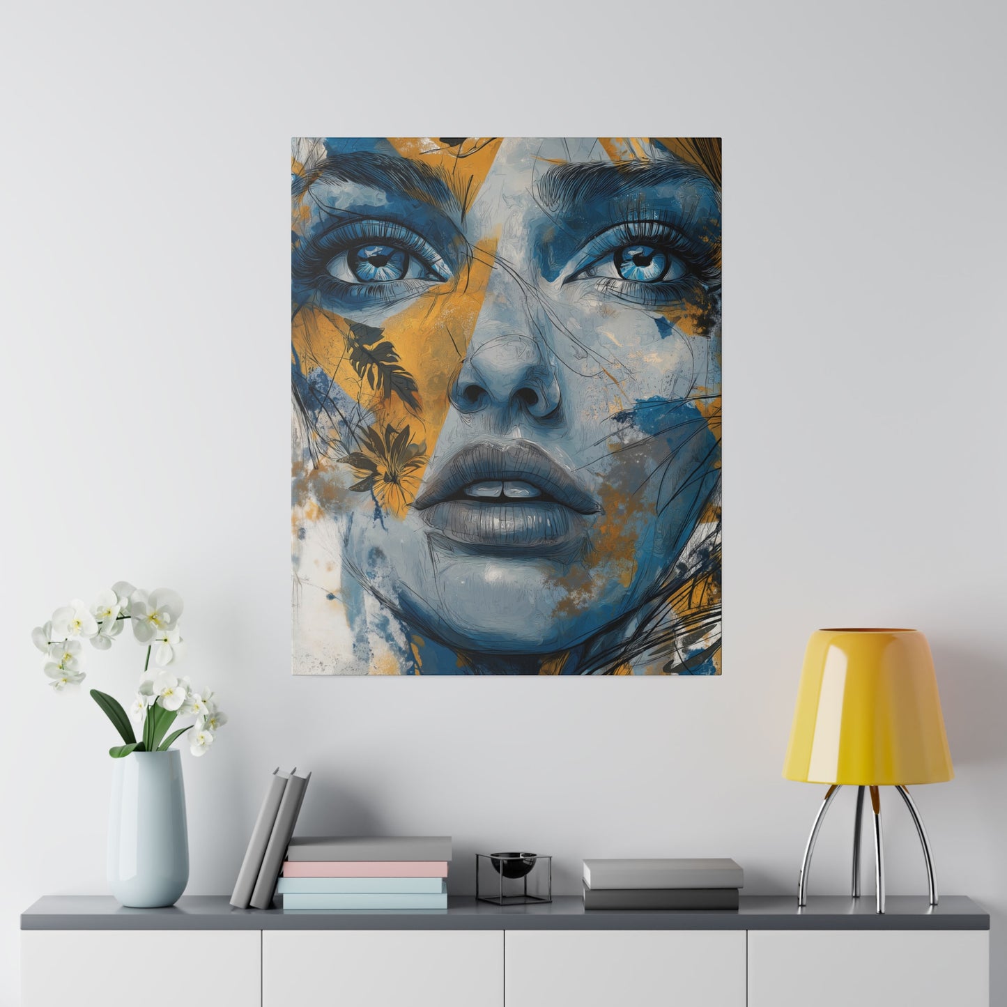 Golden Gaze - Ethereal Reflections, Matte Canvas, Stretched, 0.75"