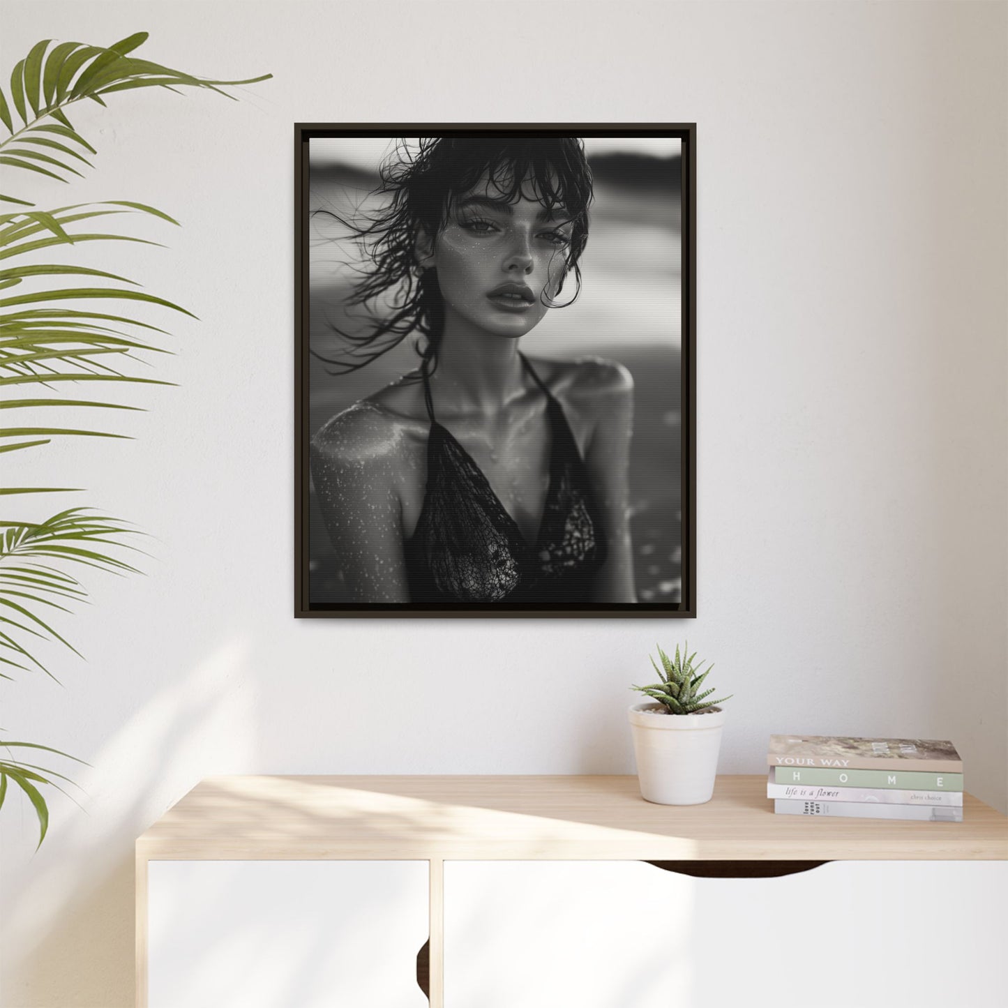 Silent Reflection - Framed Matte Canvas