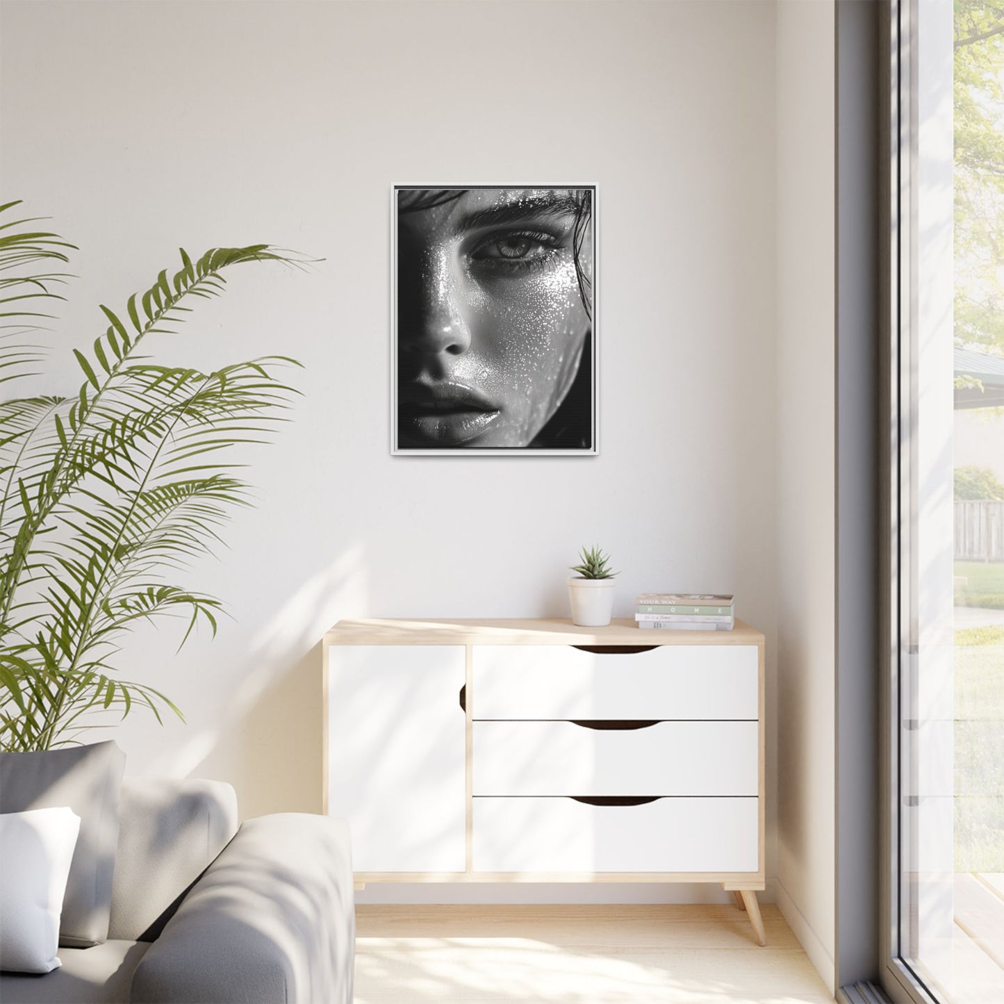 Whispers of Rain - Framed Matte Canvas