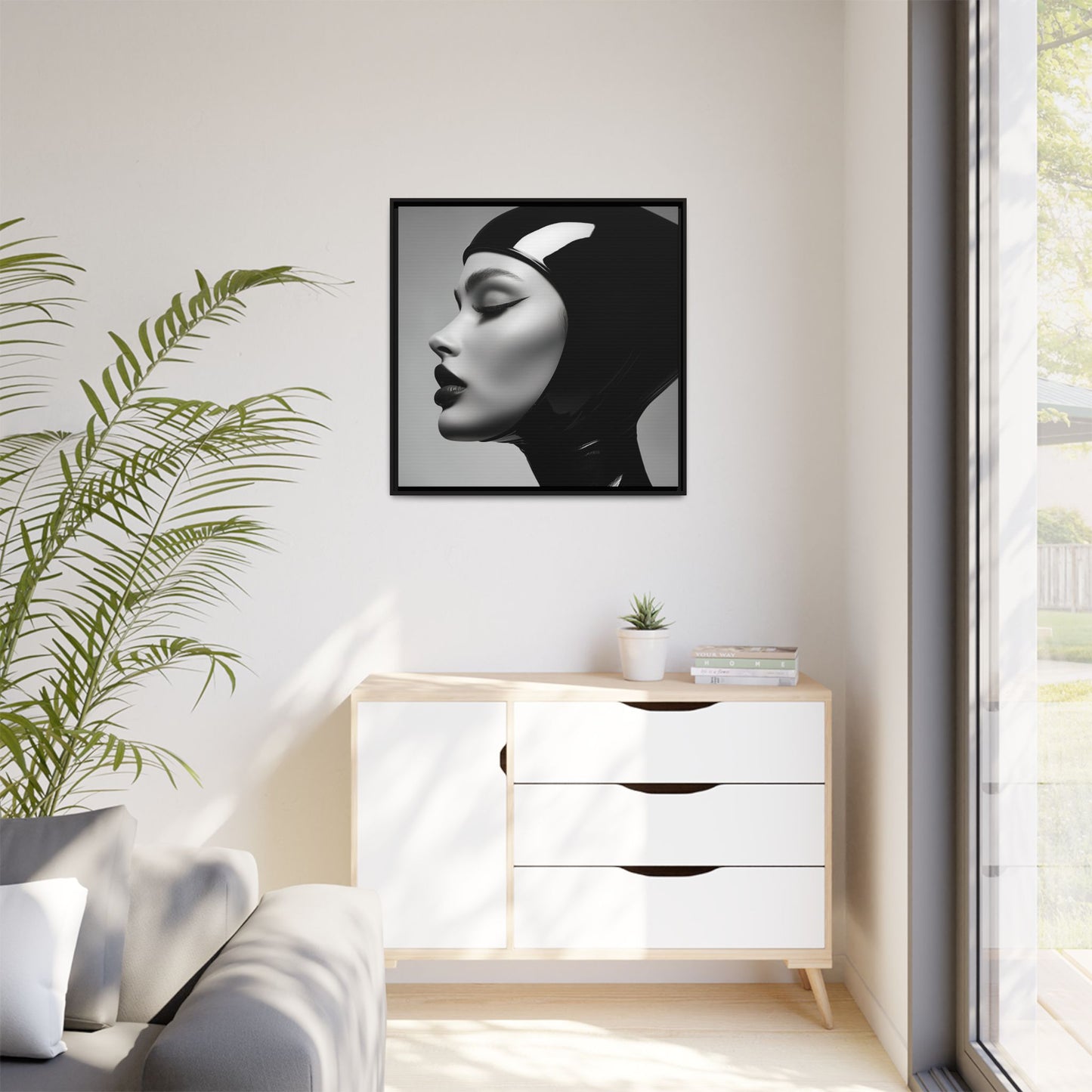 Sleek Vision - Latex Profile Framed Canvas