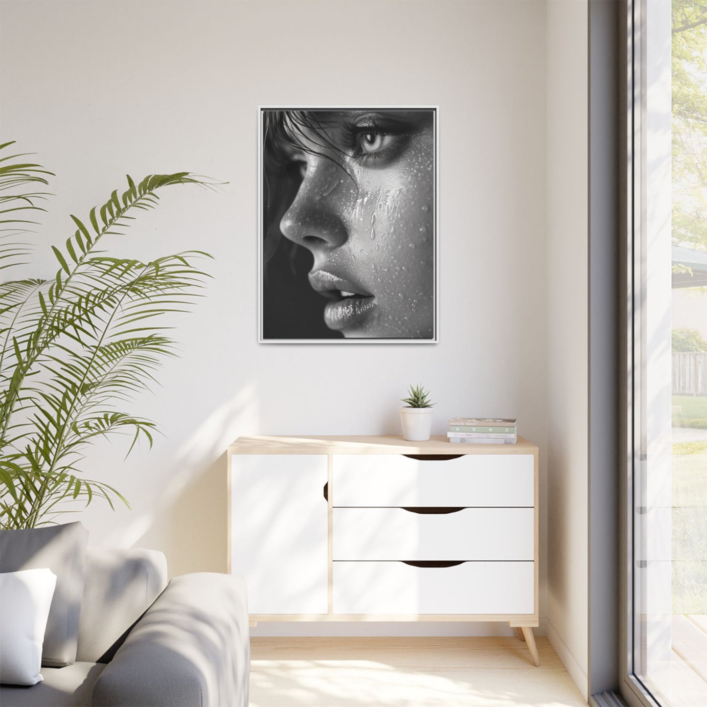 Veil of Emotion - Framed Matte Canvas