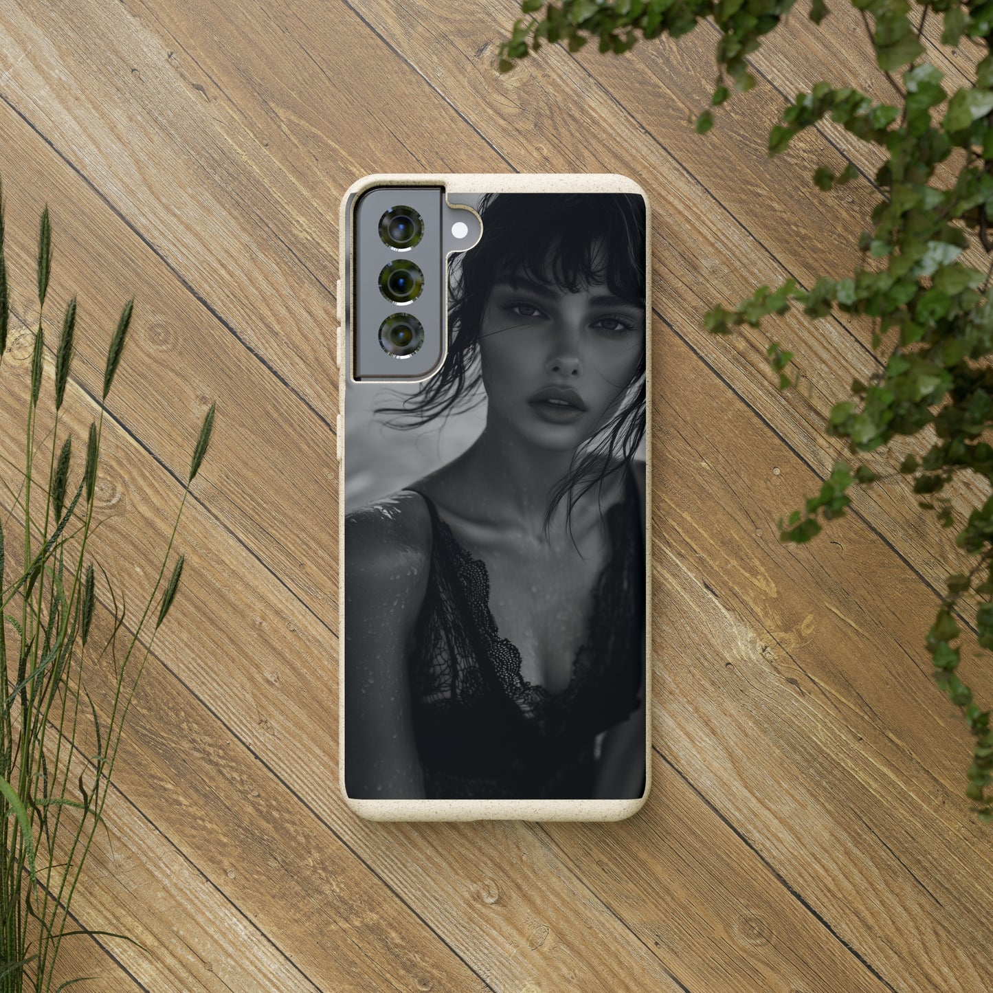 Ethereal Portrait Biodegradable Phone Case - Eco-Friendly Elegance