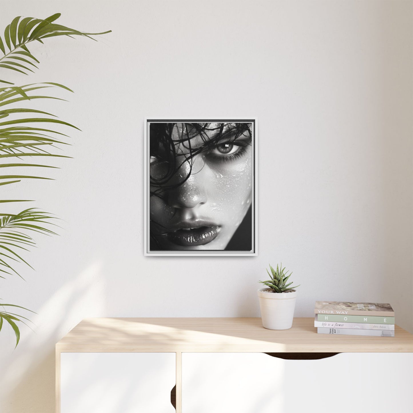 Fierce Gaze - Framed Matte Canvas