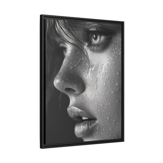 Veil of Emotion - Framed Matte Canvas