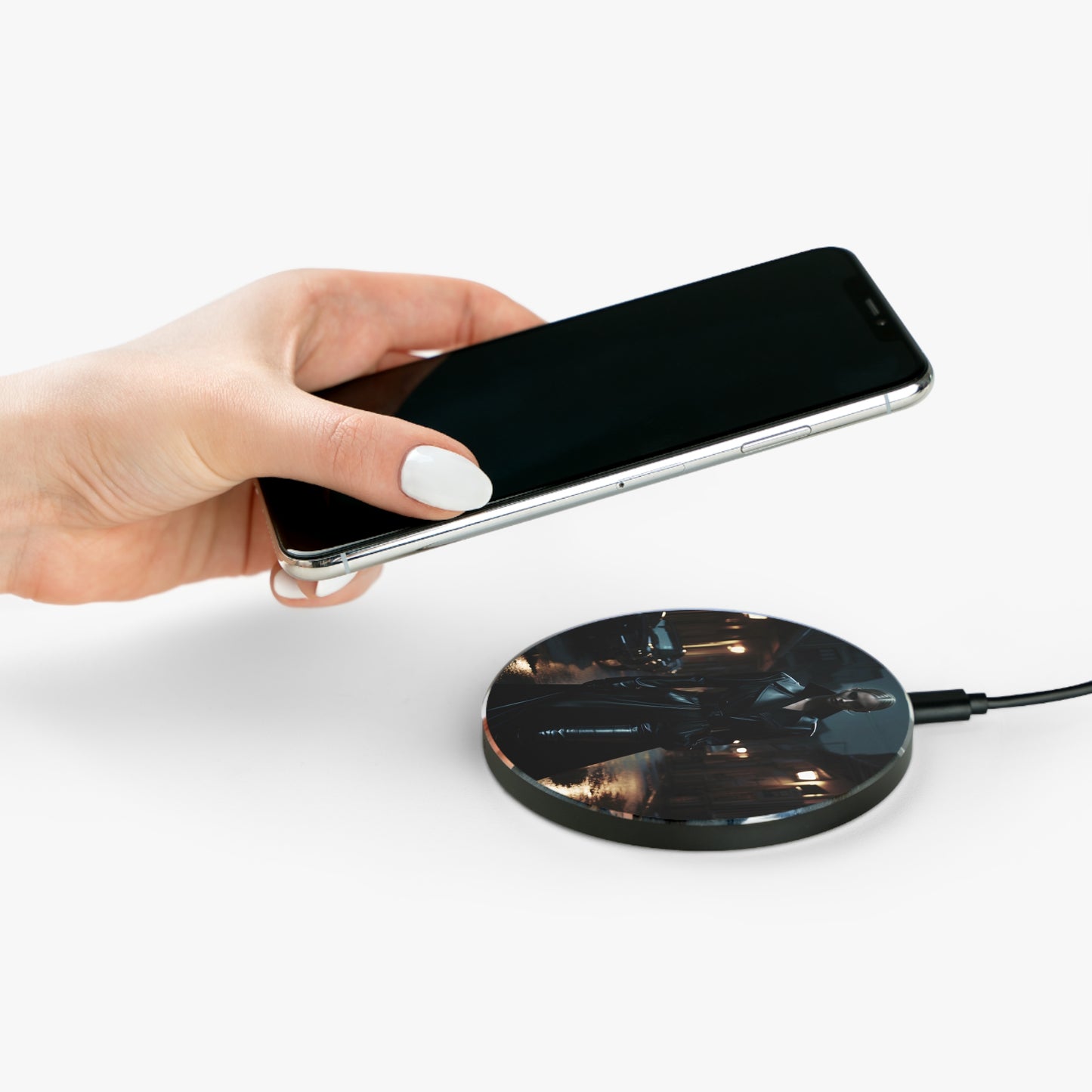 Midnight Mystique - 10W Wireless Charger with Striking Design