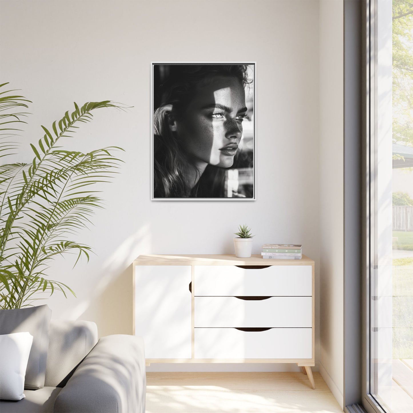 Shadow's Reflection - Framed Matte Canvas