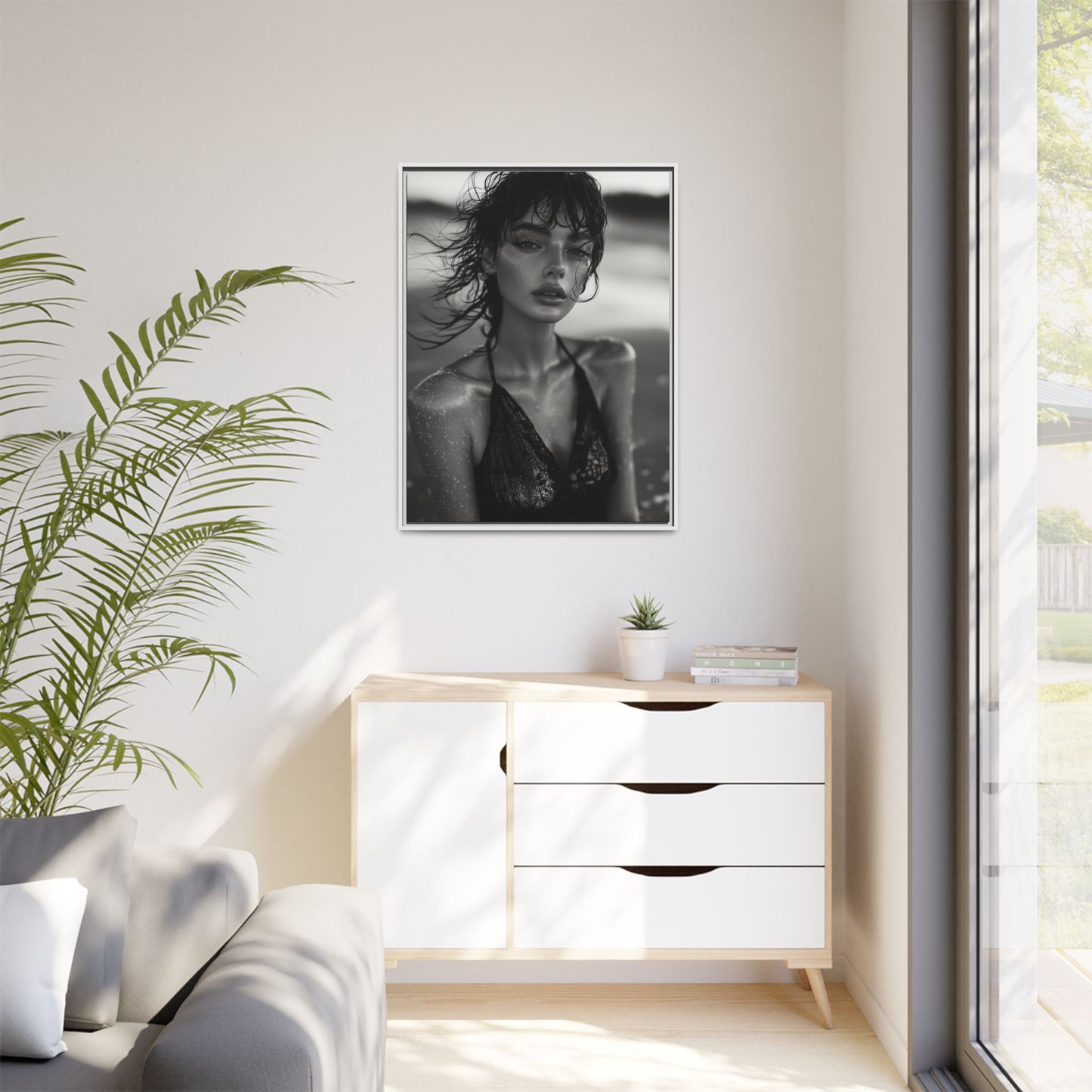 Silent Reflection - Framed Matte Canvas