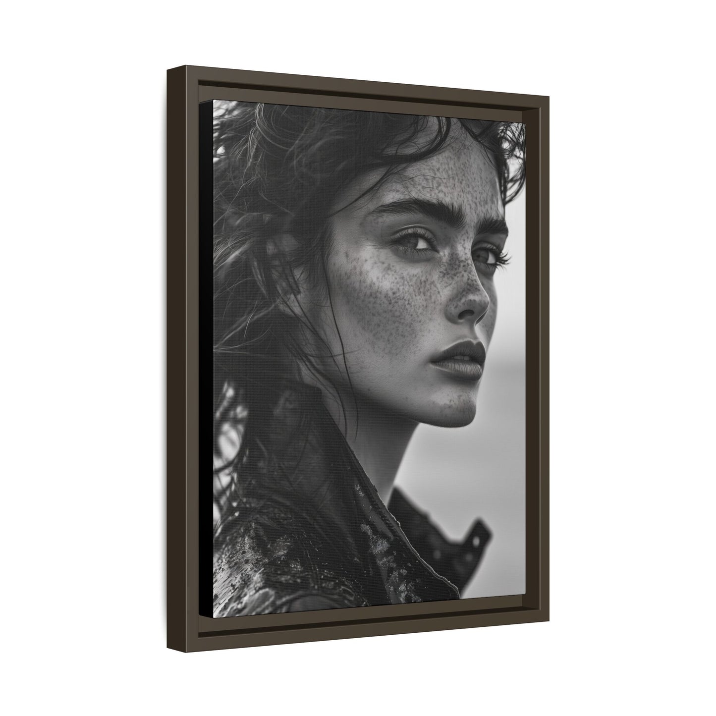 Resilient Gaze - Framed Matte Canvas