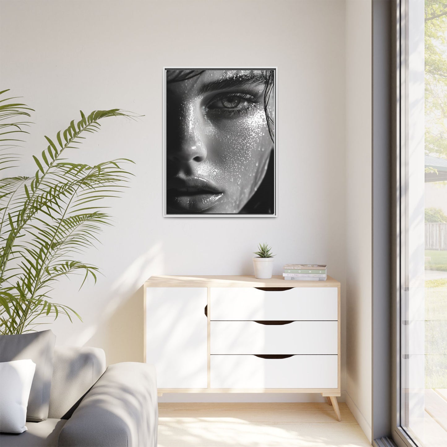 Whispers of Rain - Framed Matte Canvas