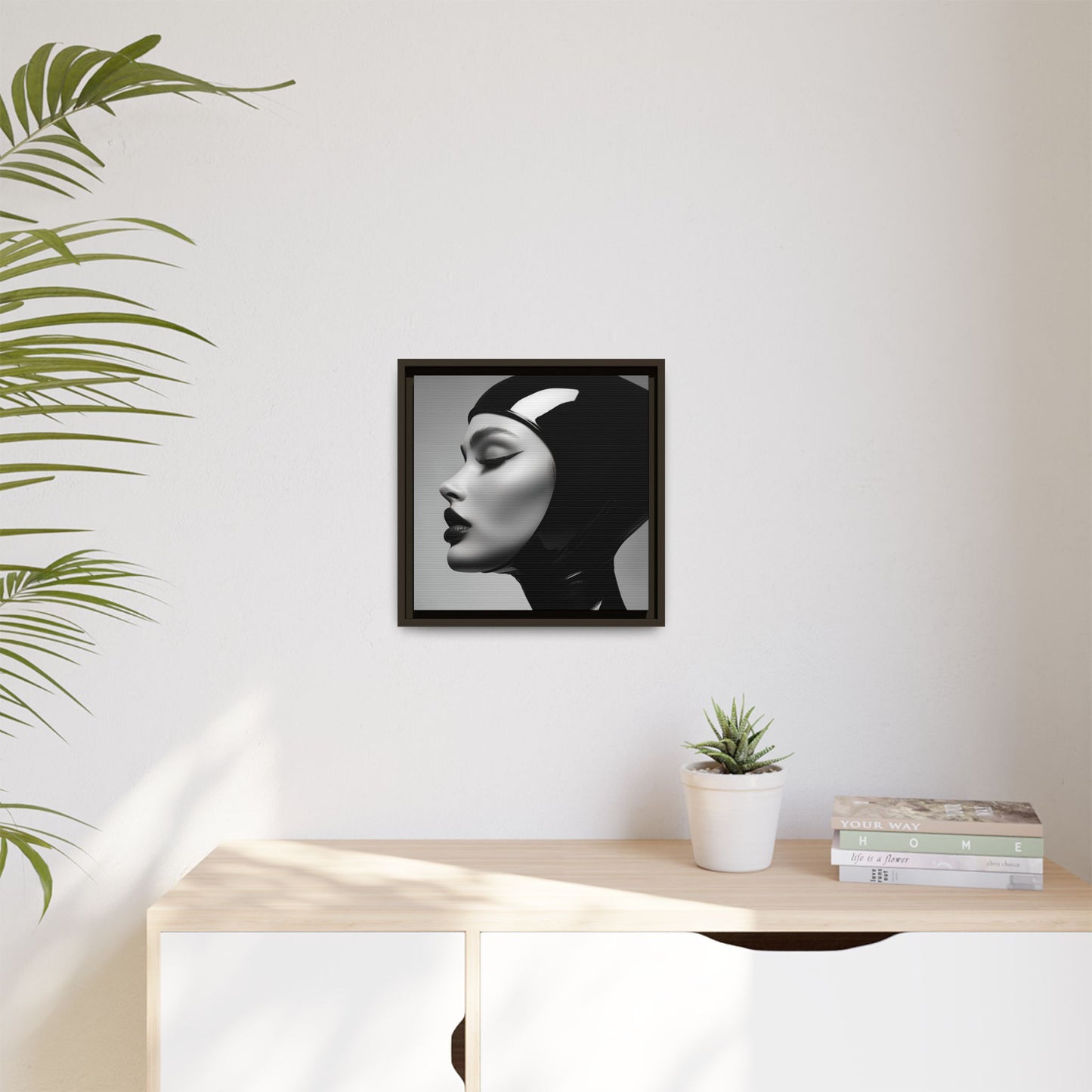 Sleek Vision - Latex Profile Framed Canvas