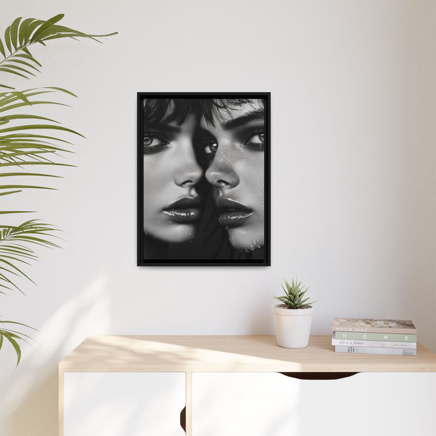 Dual Embrace - Framed Matte Canvas