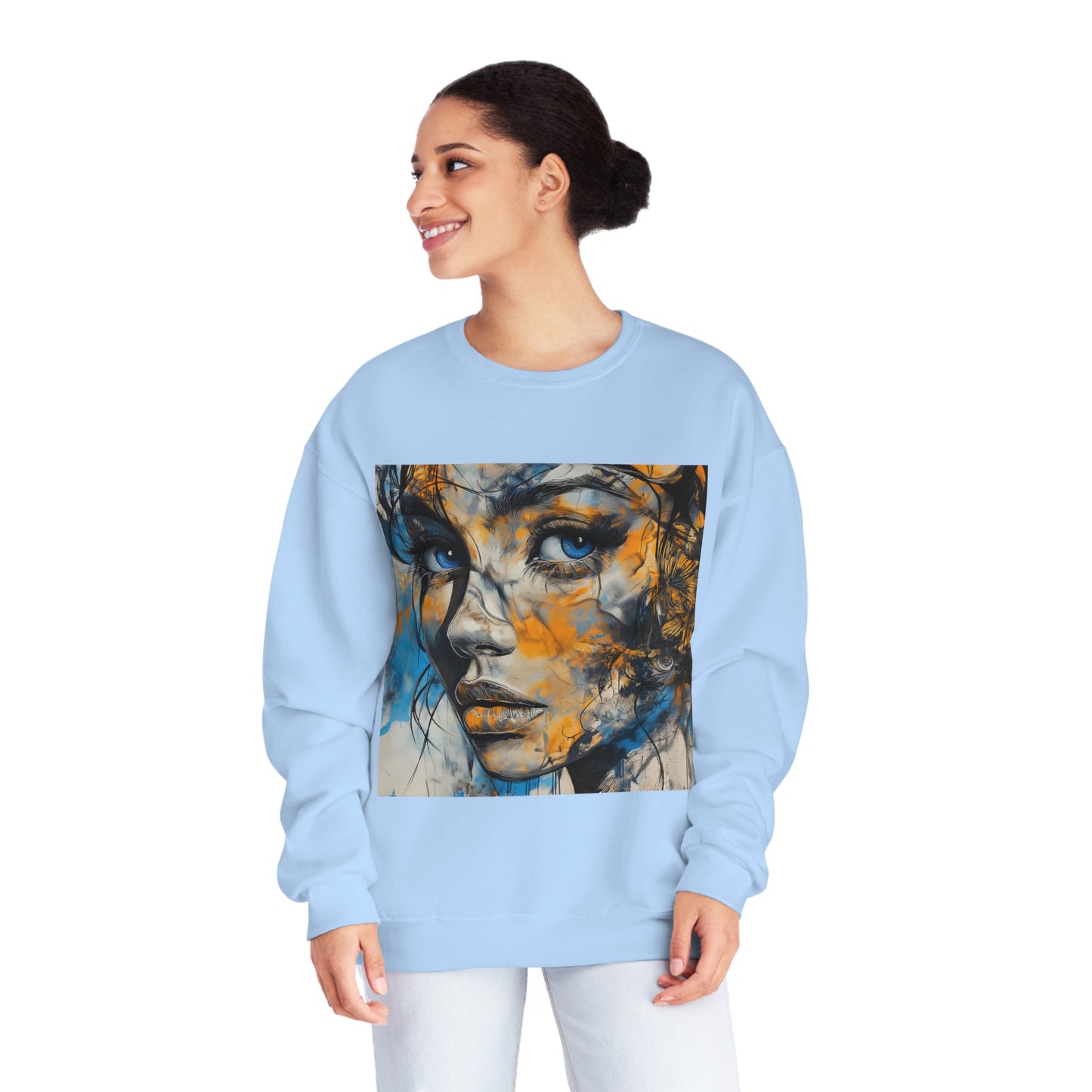 "Create. Inspire. Evolve" - Unisex NuBlend® Crewneck Sweatshirt