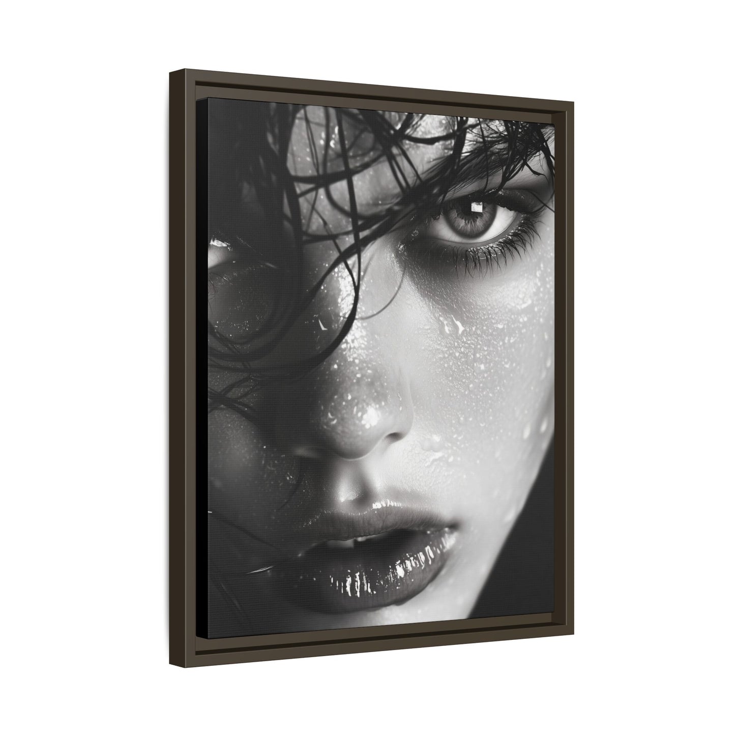 Fierce Gaze - Framed Matte Canvas