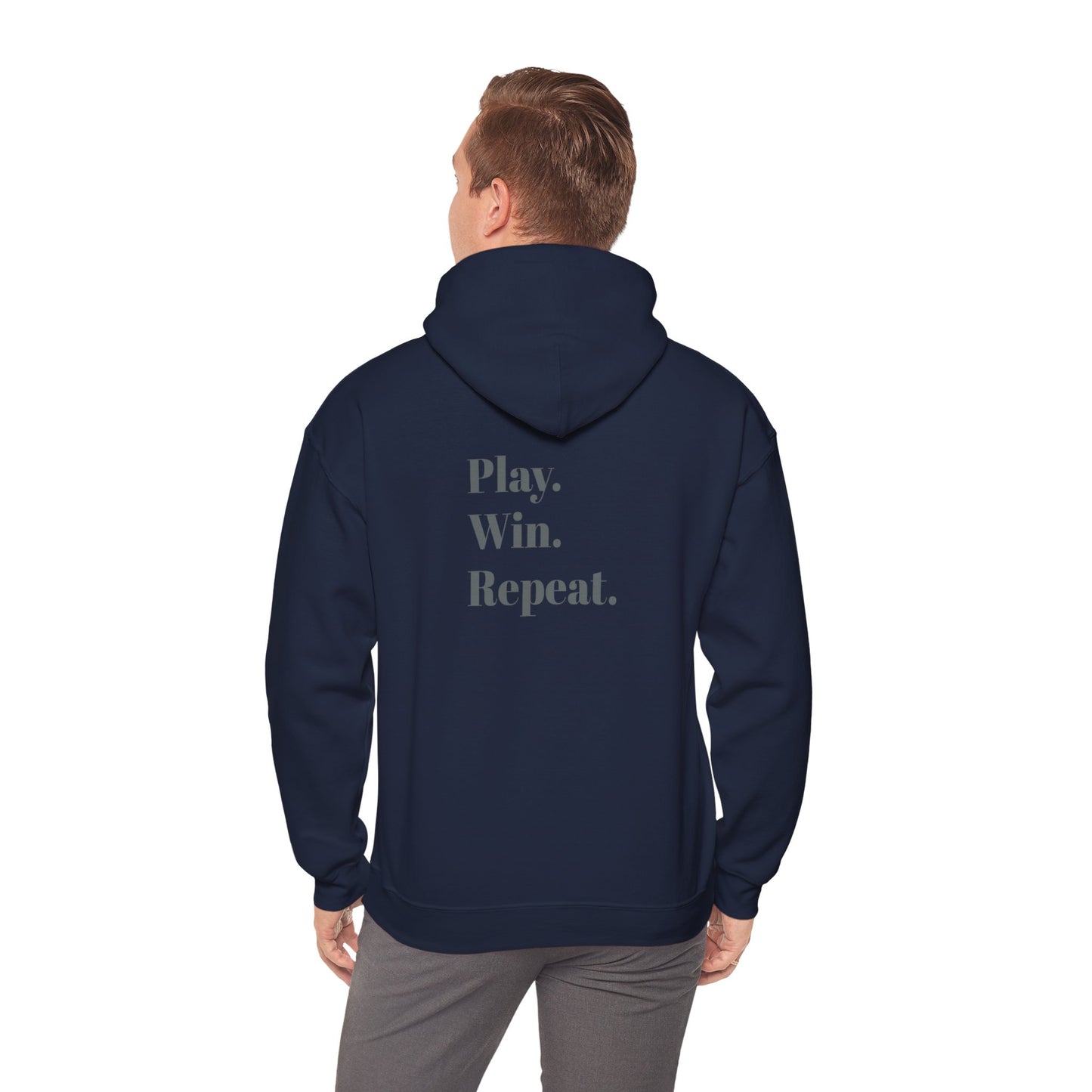 Play. Win. Repeat. Unisex Heavy Blend™ Hoodie – 10 Color