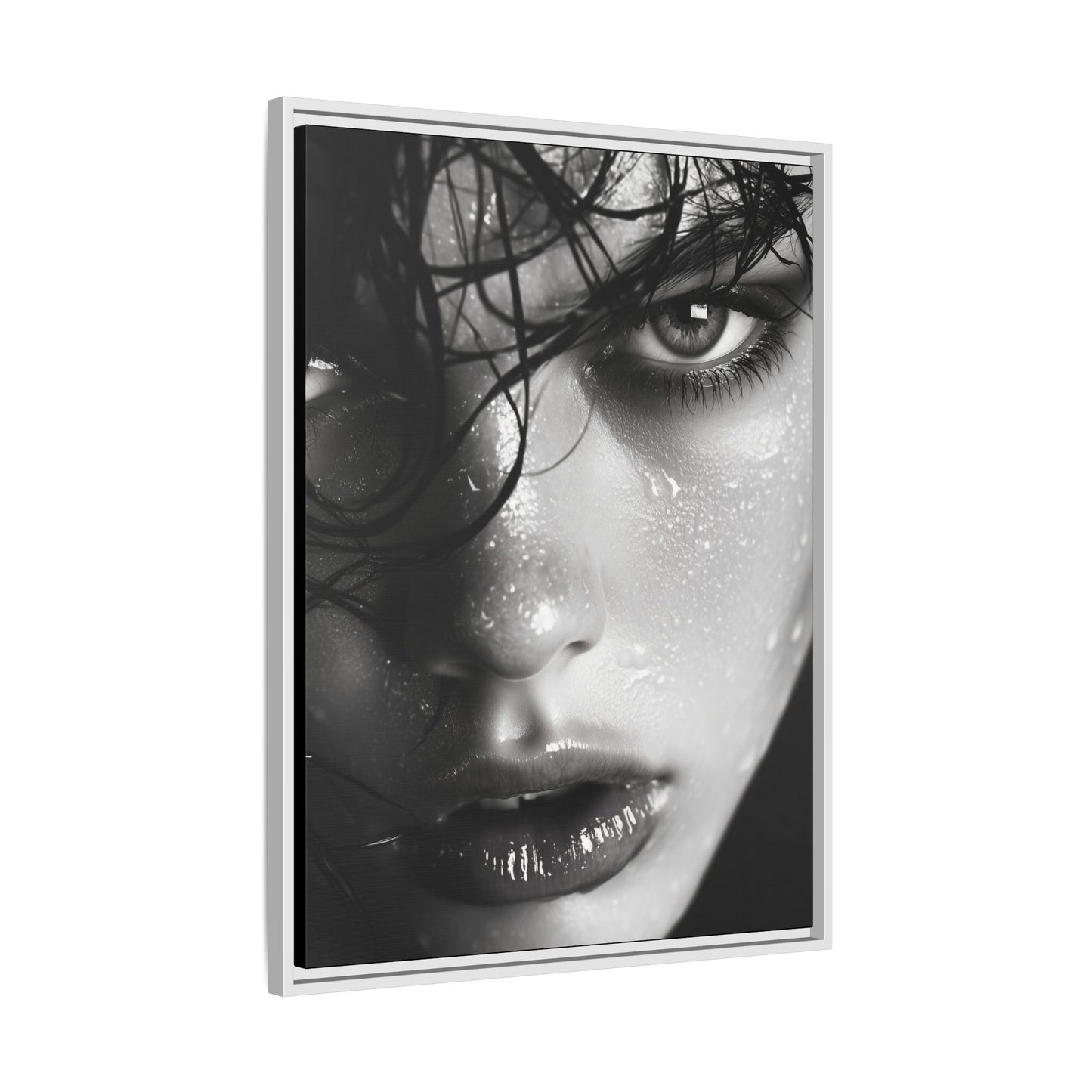 Fierce Gaze - Framed Matte Canvas