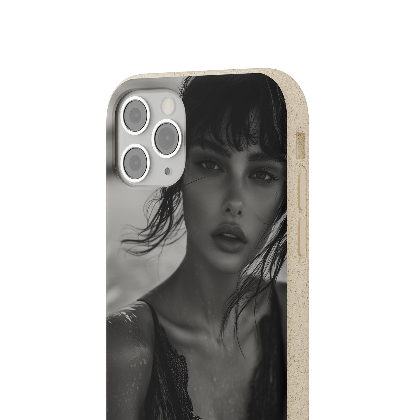 Ethereal Portrait Biodegradable Phone Case - Eco-Friendly Elegance