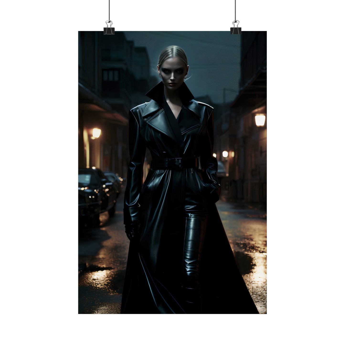 Noir Allure - Matte Vertical Poster