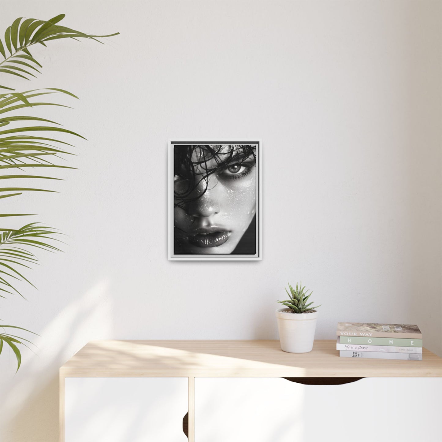 Fierce Gaze - Framed Matte Canvas