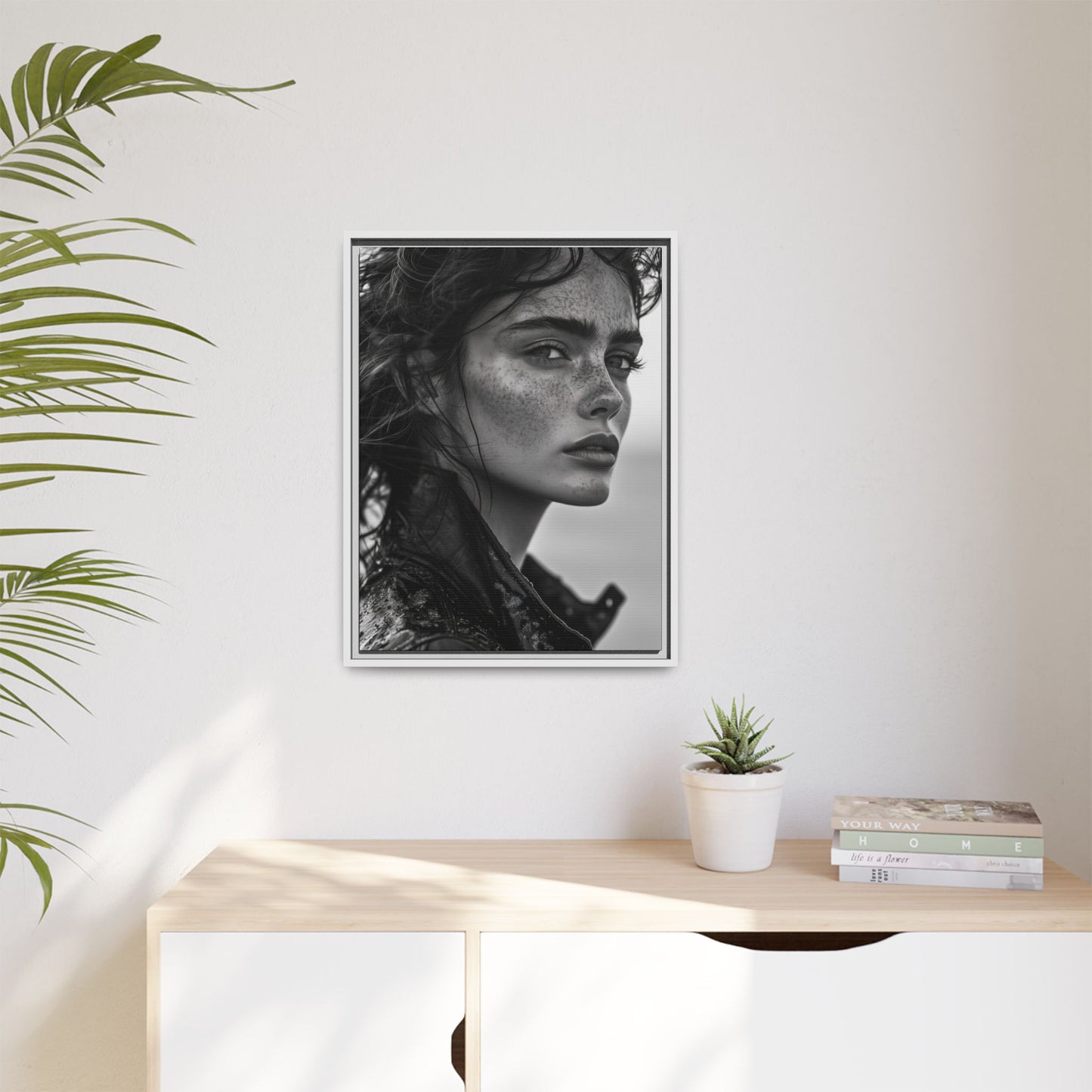 Resilient Gaze - Framed Matte Canvas