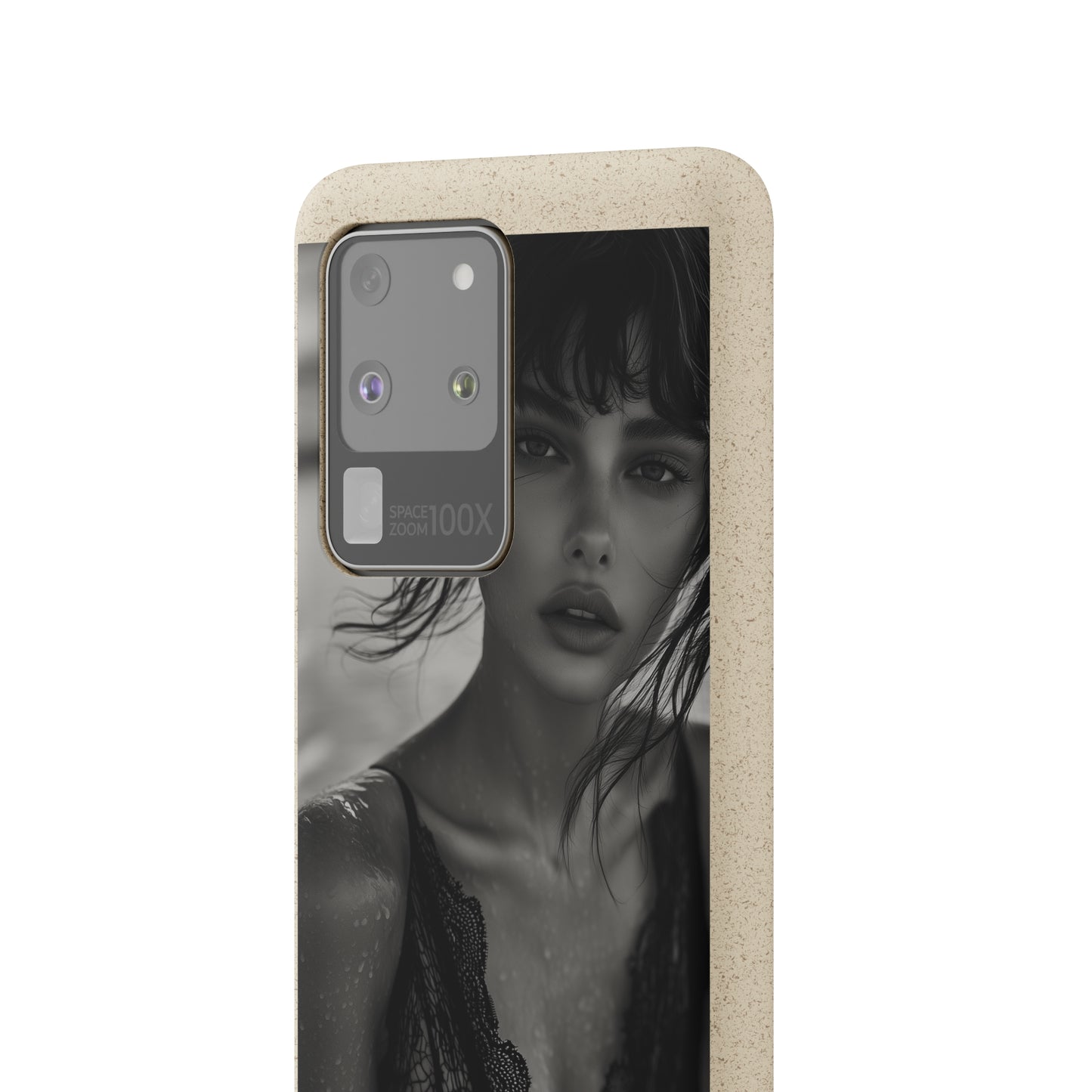 Ethereal Portrait Biodegradable Phone Case - Eco-Friendly Elegance