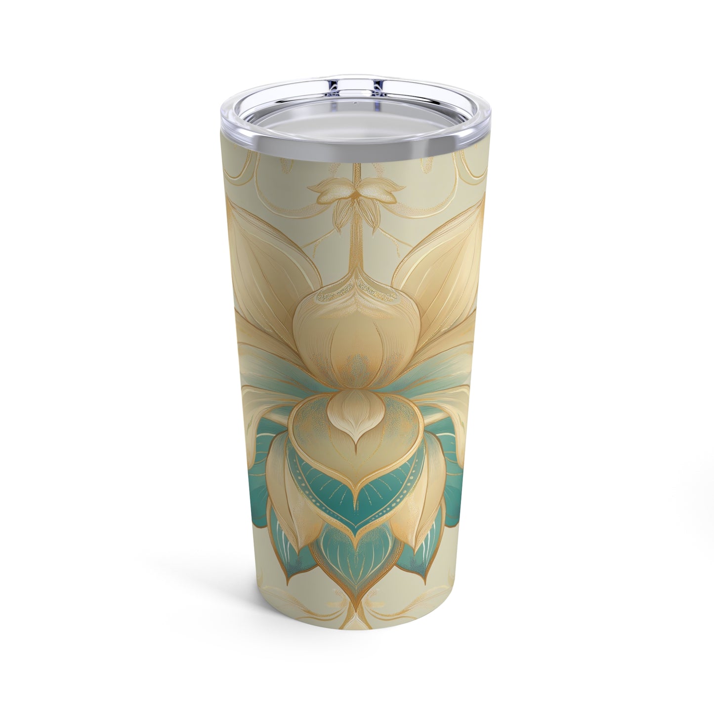 Contemporary Abstract Floral Tumbler – 20oz