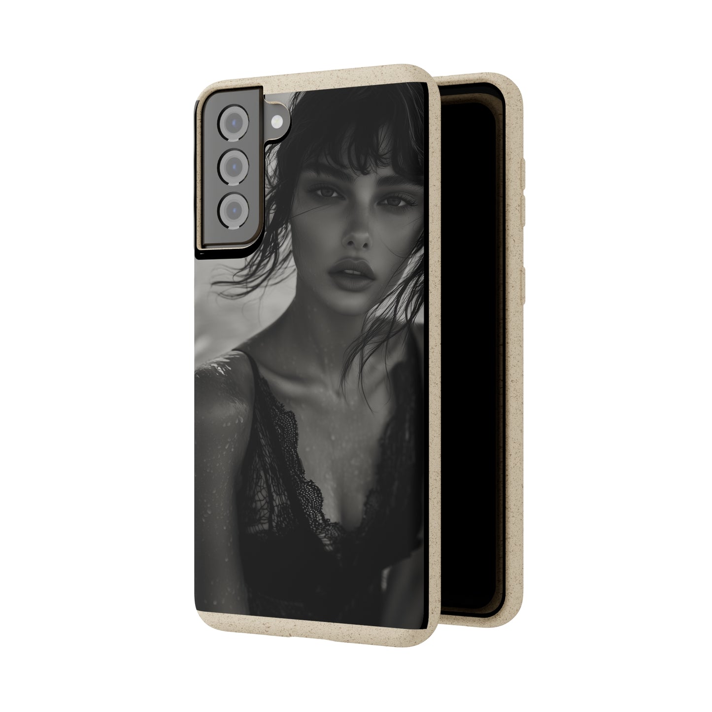 Ethereal Portrait Biodegradable Phone Case - Eco-Friendly Elegance