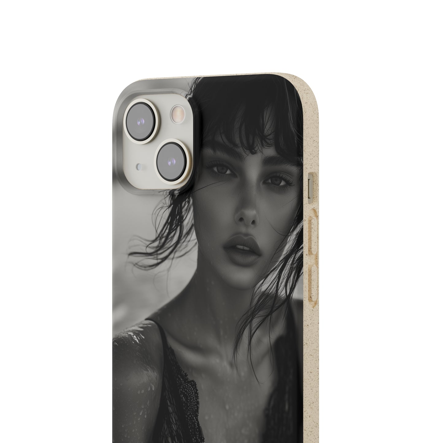 Ethereal Portrait Biodegradable Phone Case - Eco-Friendly Elegance