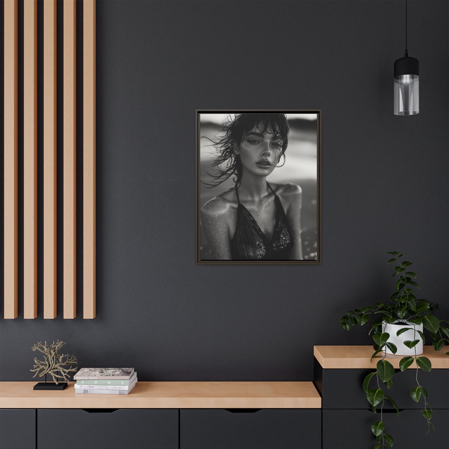 Silent Reflection - Framed Matte Canvas