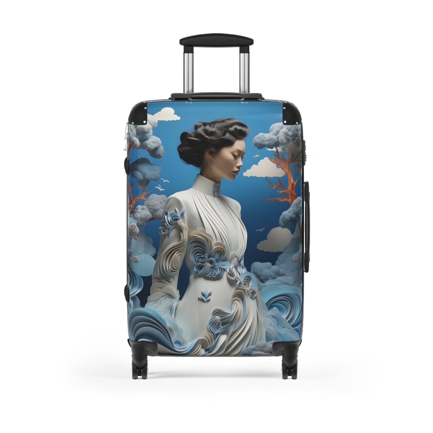 Elegance in Motion: Artistic Travel Suitcase