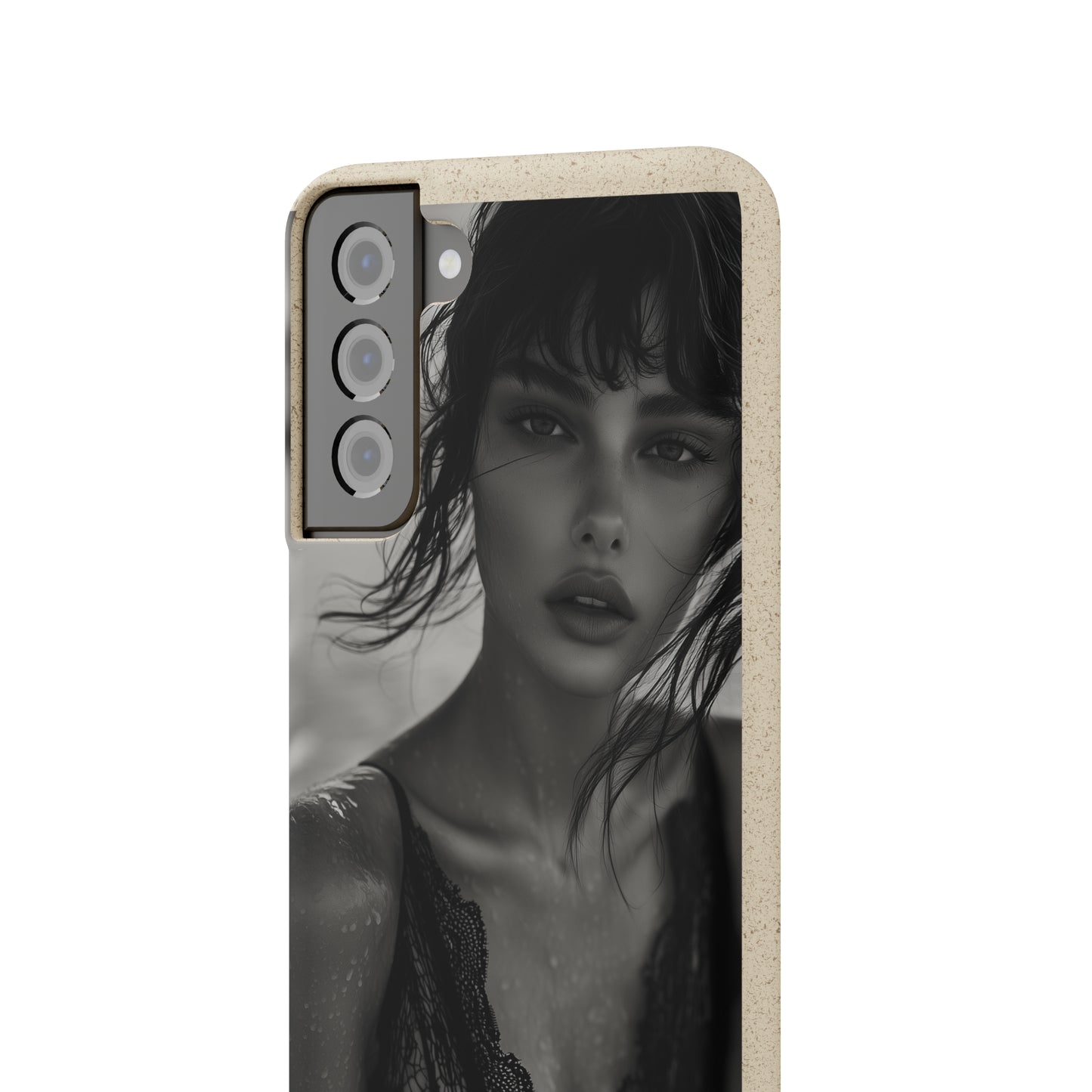 Ethereal Portrait Biodegradable Phone Case - Eco-Friendly Elegance