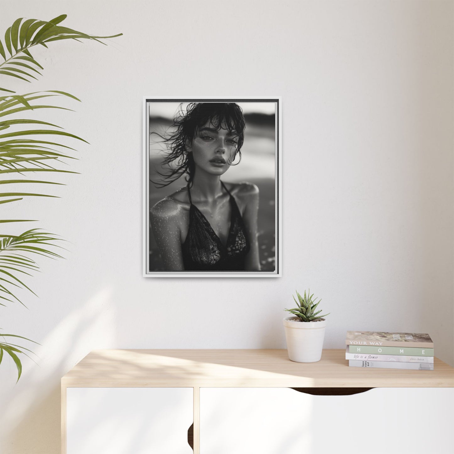 Silent Reflection - Framed Matte Canvas