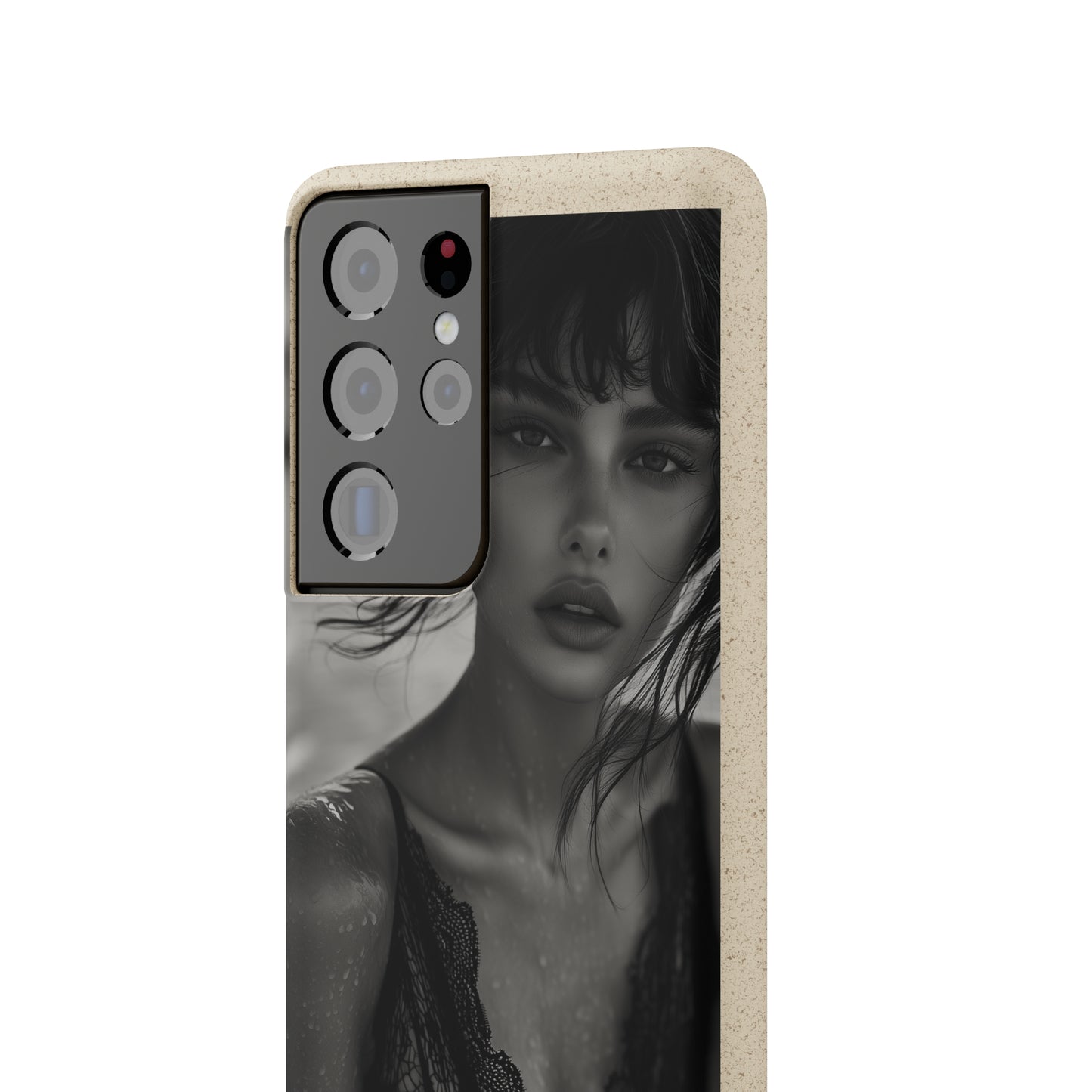 Ethereal Portrait Biodegradable Phone Case - Eco-Friendly Elegance