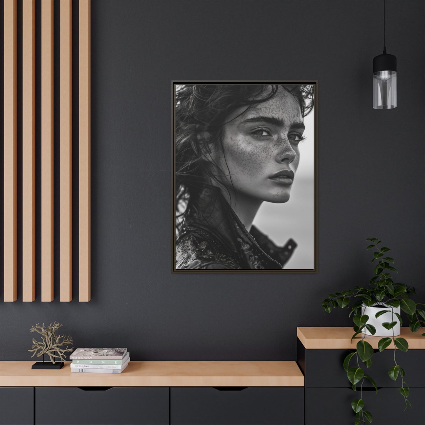 Resilient Gaze - Framed Matte Canvas