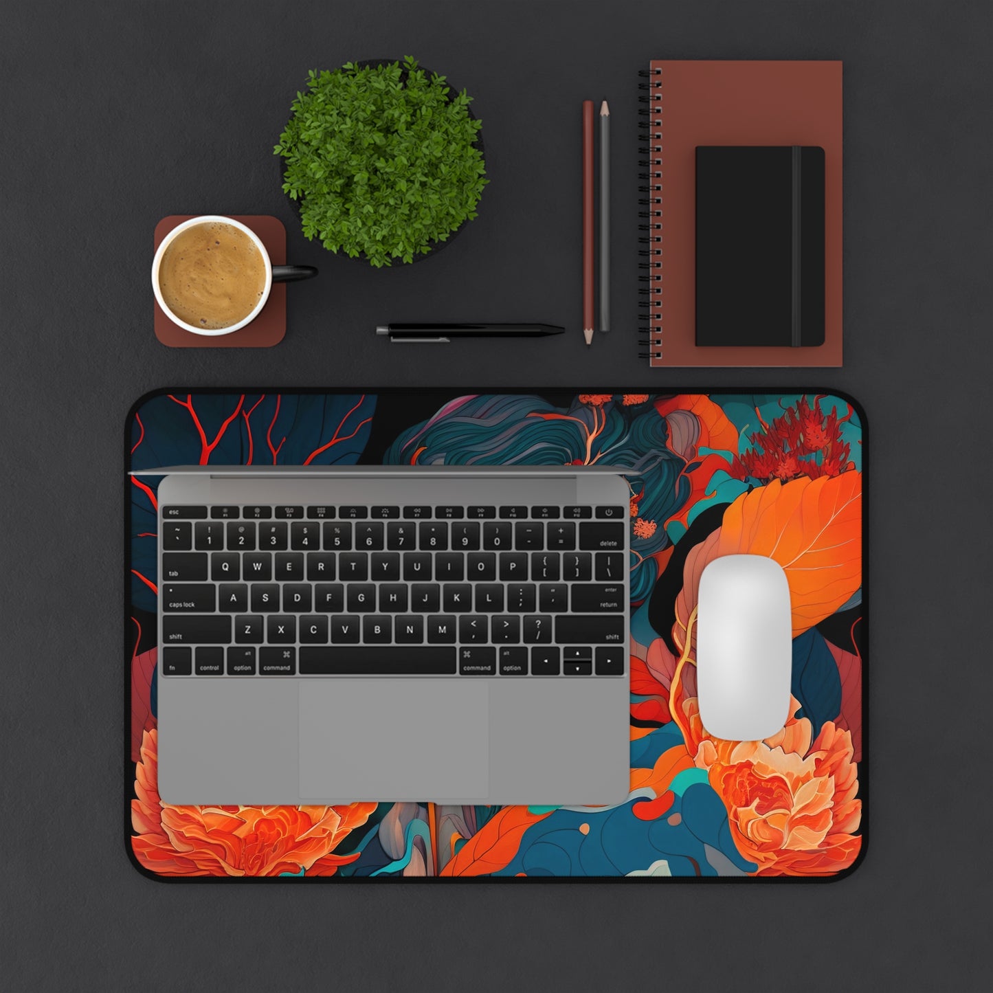 Floral Reverie Gaming Desk Mat – Elevate Your Workspace