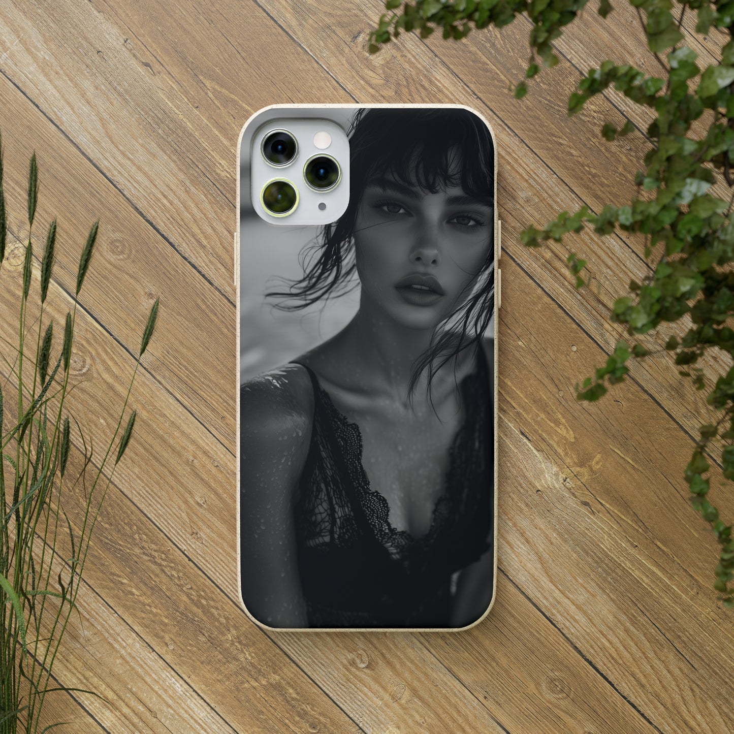 Ethereal Portrait Biodegradable Phone Case - Eco-Friendly Elegance