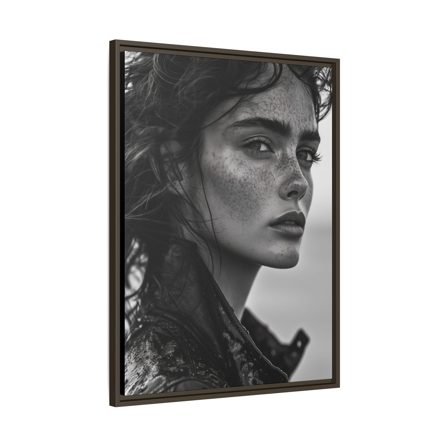 Resilient Gaze - Framed Matte Canvas